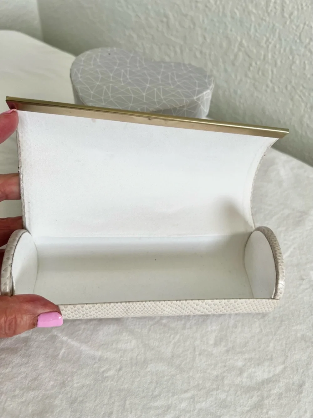 Jimmy Choo Snakeskin glasses case